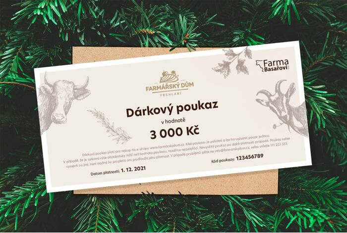 Dárkový poukaz 3000 Kč